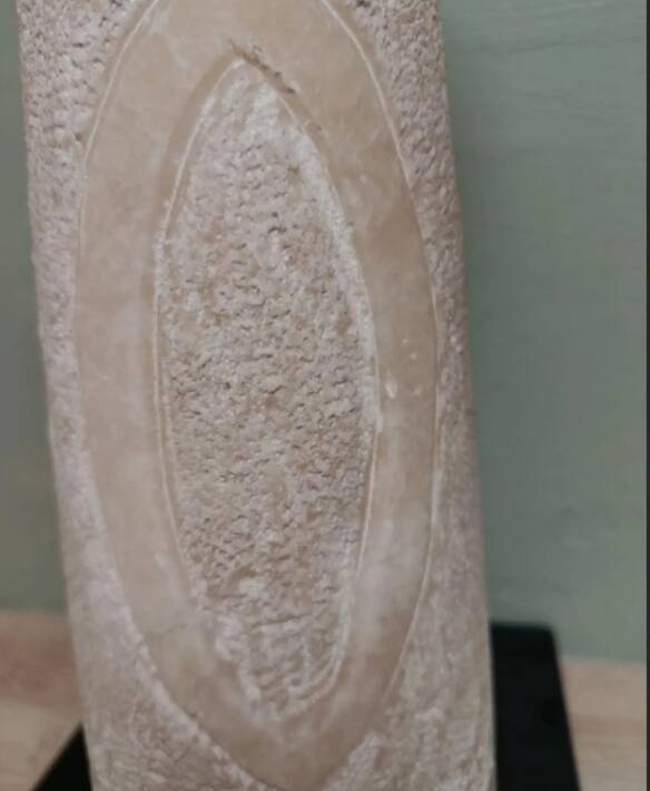 Vintage Alabaster Vase Hand-Carved - Bayca Edition