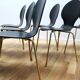 Suite de 8 chaises de salle à manger design