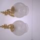 Art deco wall sconces in brass