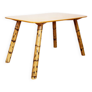 Table basse bambou 1970