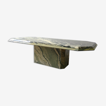 Rectangular vintage marble coffee table italy 1970