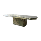 Rectangular vintage marble coffee table italy 1970