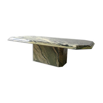 Rectangular vintage marble coffee table italy 1970