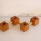 Vintage Scandinavian wooden candlestick