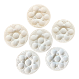 6 Longchamp slurry oyster plates