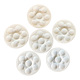 6 Longchamp slurry oyster plates