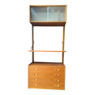 Vintage shelf unit wall unit Preben Sorensen, Denmark 1960s