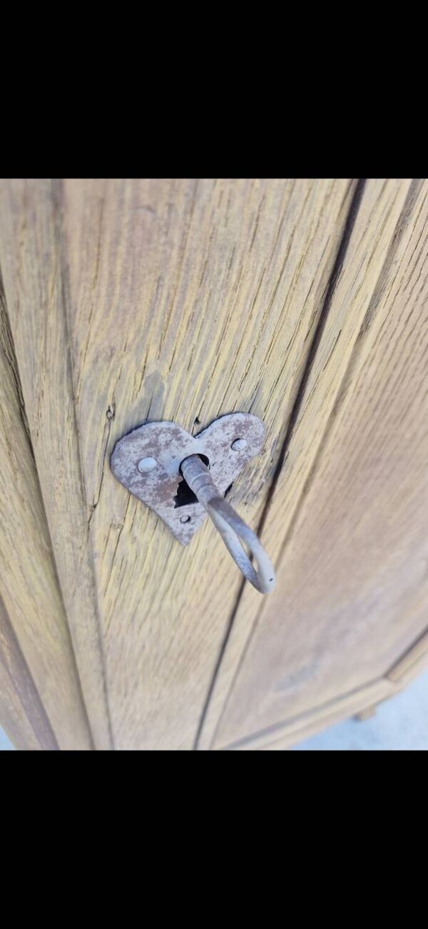 Confiturier Louis XV en chêne massif Aérogommer 19éme