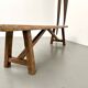 Brutalist bench, yellow "pop" seat