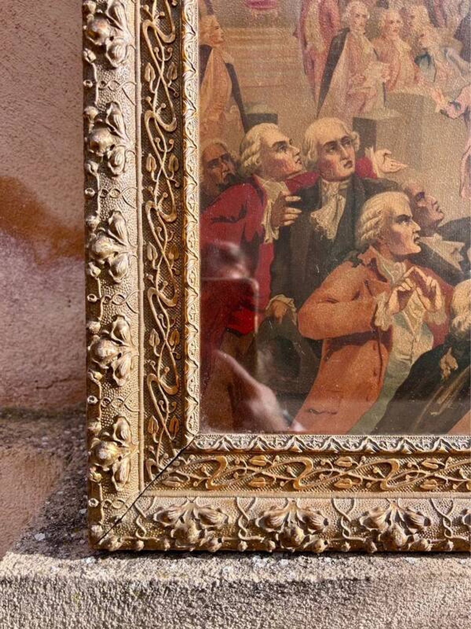 Reproduction encadrée "Le serment du jeu de Paume"
