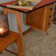 Bureau vintage pieds compas