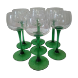 Set of 7 glasses white wine - Alsace