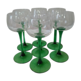 Set of 7 glasses white wine - Alsace