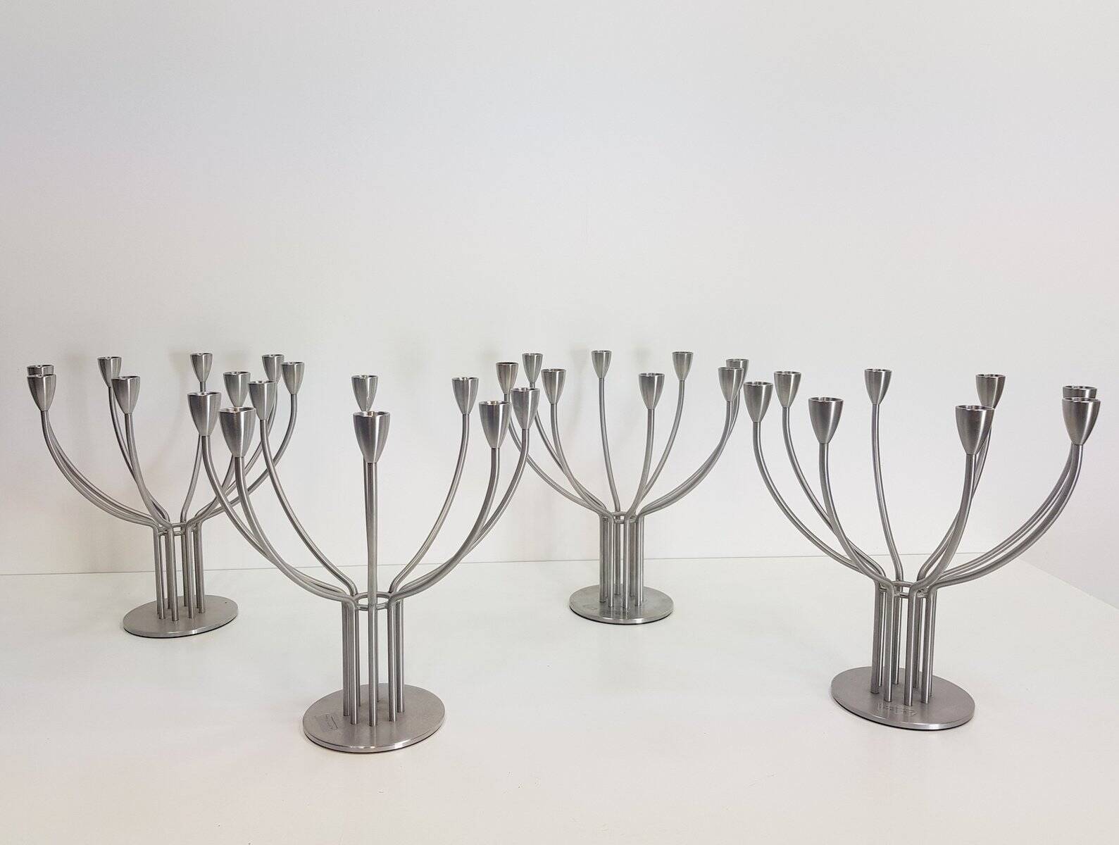 Scandinavian Modern Candleholder in Steel by M. Hagberg for Ikea, 1970s