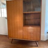 Scandinavian chest of drawers with vintage 70s compass legs.