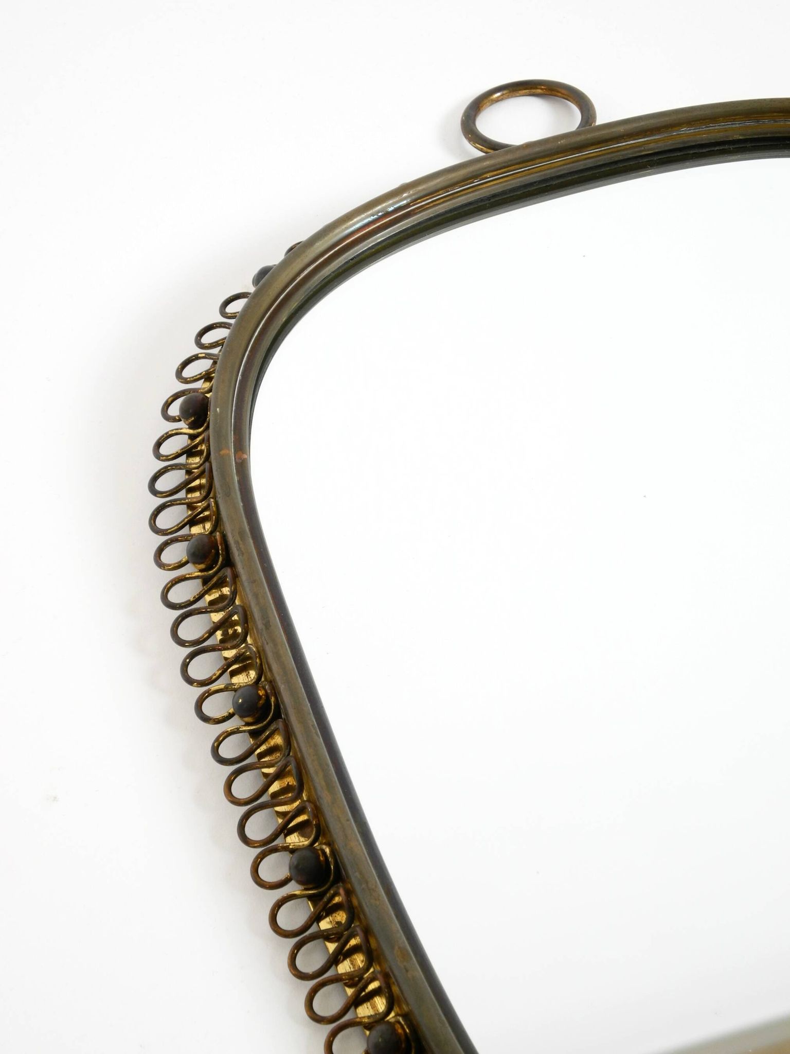 Mid century brass wall mirror by Josef Frank for Svenskt Tenn Sweden