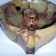 Art Deco marble ashtray signed Quercia 16.5 cm accessory cigar humidor
