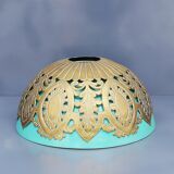 Opaline with its vintage chissed brass trim