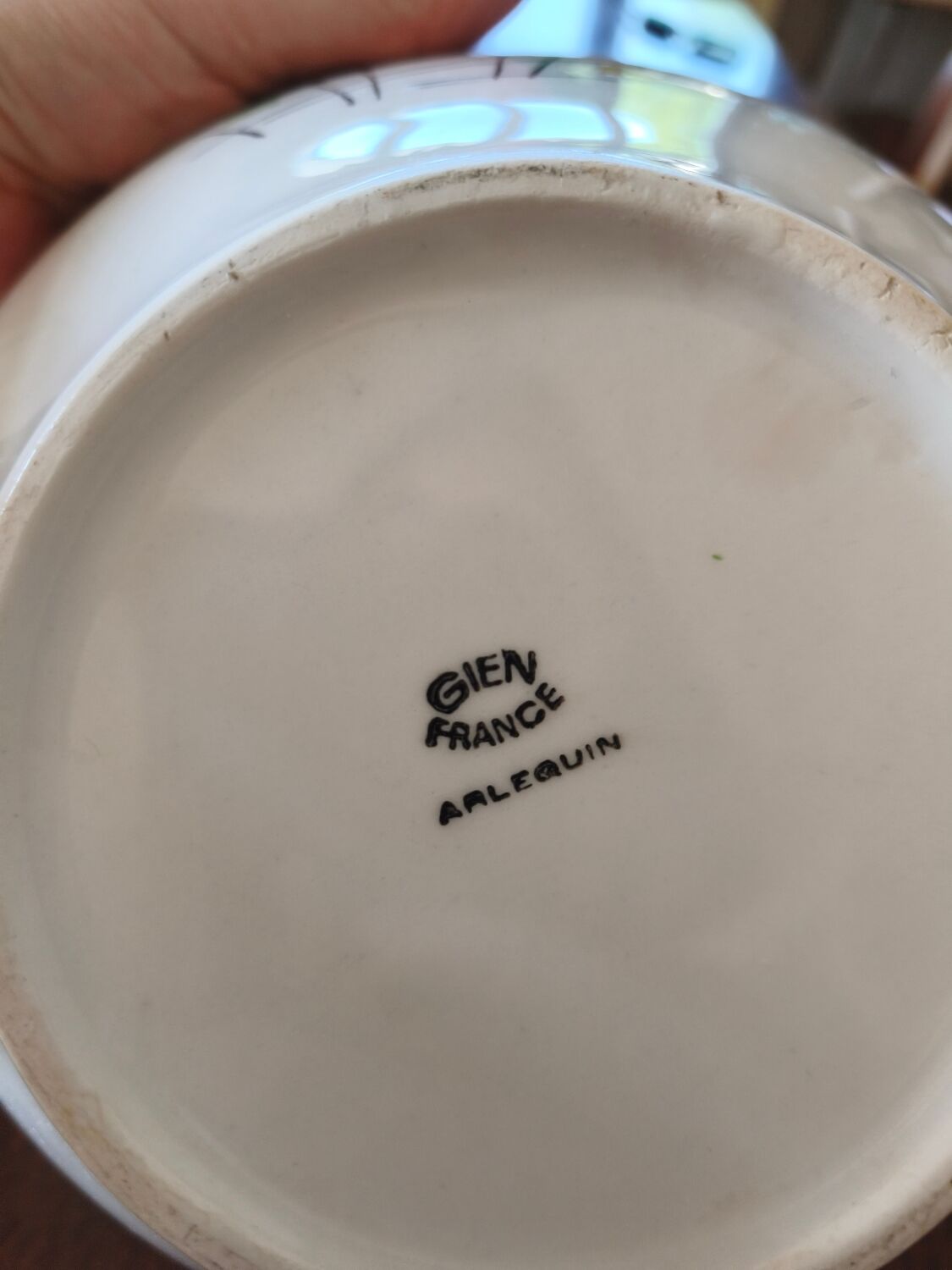 Soupière gien arlequin