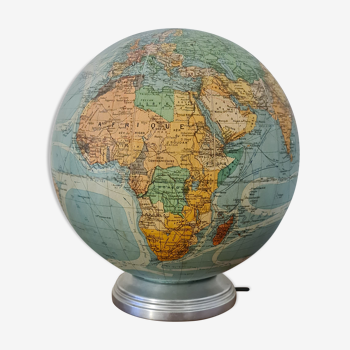 Globe terrestre vintage Perrina 1970