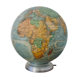 Vintage globe earth perrina 1970