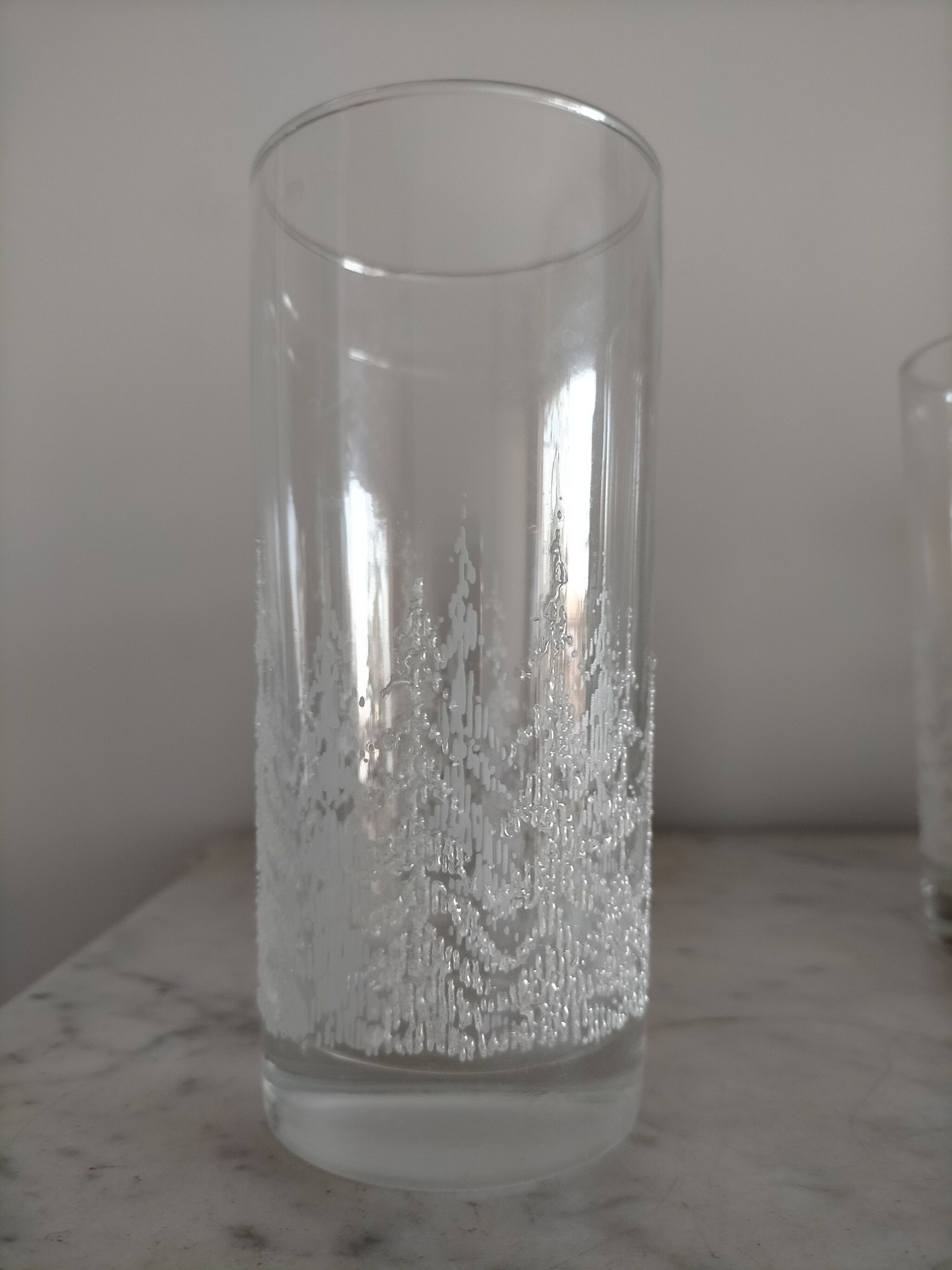 Lot de six verre à eau