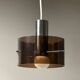 Vintage Italian Acrylic and Chrome Pendant Light, 1970s