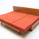 Mid century sofabed in walnut by Jindrich Halabala for UP Zavody, 1950´s
