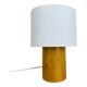 Vintage wooden cylinder lamp by IMT Italy, 1980s