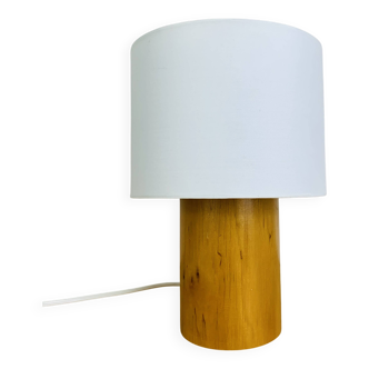 Lampe cylindre en bois par IMT Italy, années 80