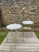 Pair of vintage 1960 stools in gold metal