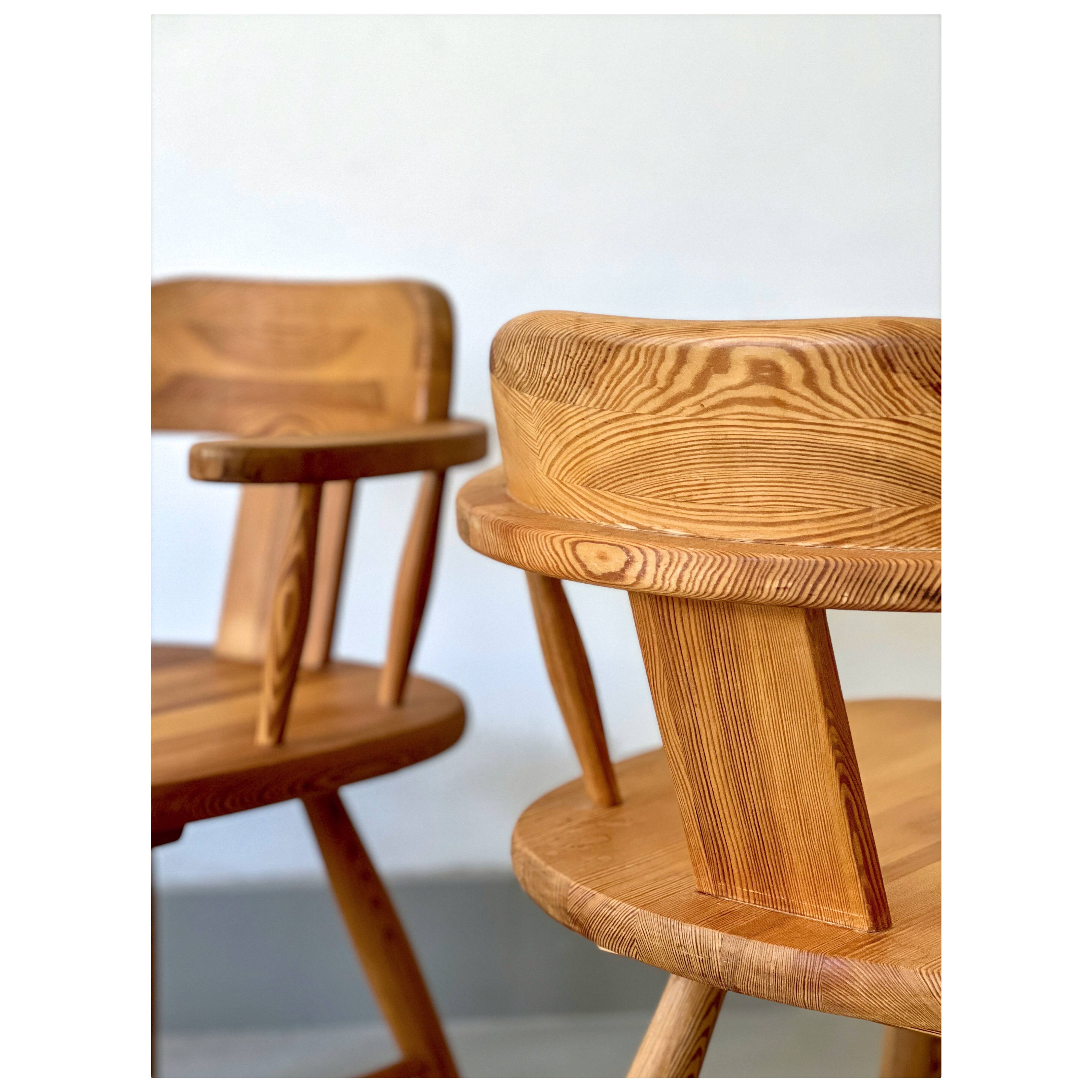Scandinavian pine chair, By Asko, Finland, 1970s
