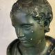 Young Boy, Plaster Bust with Green Patina, Circa 1900