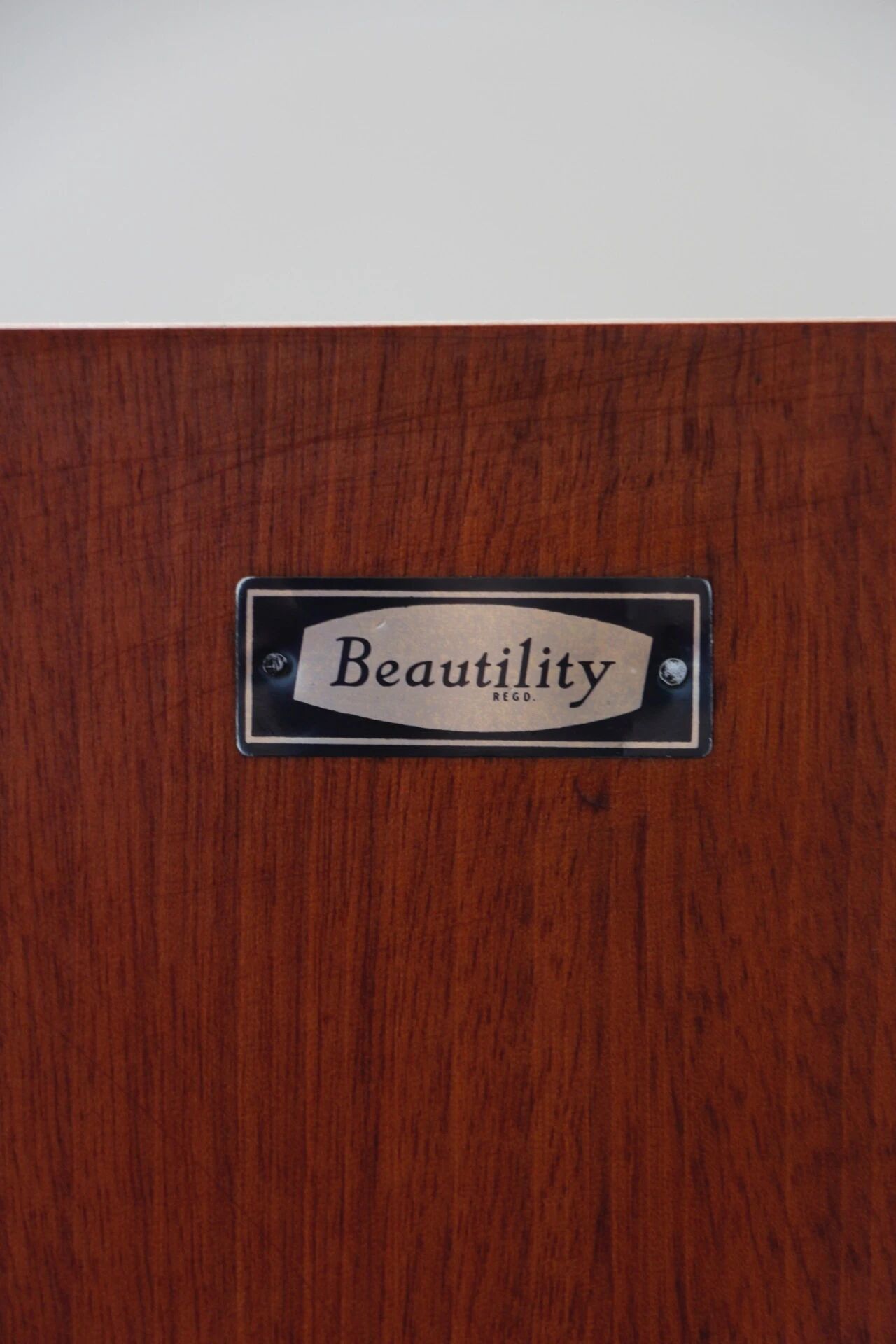 Vintage teak enfilade Beautility | Restored 1960s design