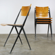 Vintage Pyramid chairs by Wim Rietveld for Ahrend de Cirkel