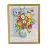 Old flower bouquet painting
