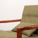 Vintage armchair green olive design by Z.Baczyk 1965