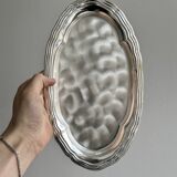 Light shiny metal tray