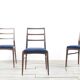 Set Of 4 Vintage Richard Hornby For Heals Fyne Ladye Afromosia Chairs