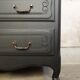 Vintage chest of drawers restyled in black