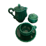 Art Deco selfish breakfast service signed Jean Pobery 1946