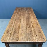 Large oak farmhouse table from France, early 1900s