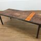 Ceramic coffee table and 1960s metal, brutalist