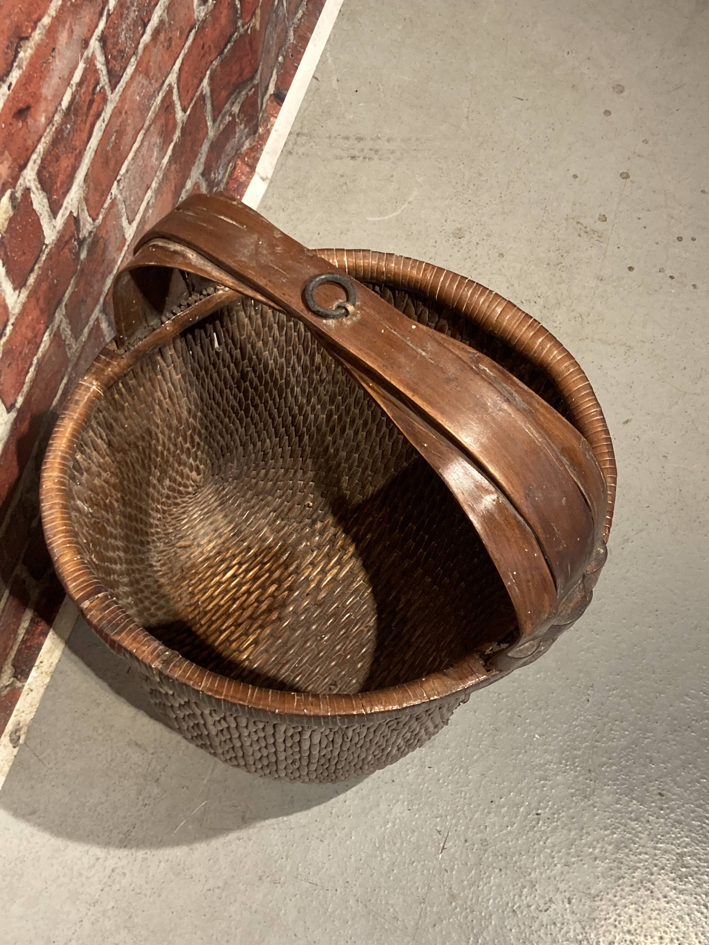 19th century China basket