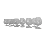 Set of 12 Baccarat cognac glasses