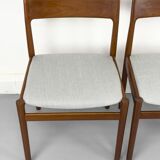 Chaises de Salle à Manger en Teck par Johannes Nørgaard, Danemark, Set de 4, 1960s