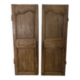 Pair of oak closet doors