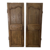 Pair of oak closet doors