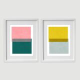Handmade painting framed