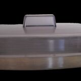 Beurrier inox vintage avec couvercle